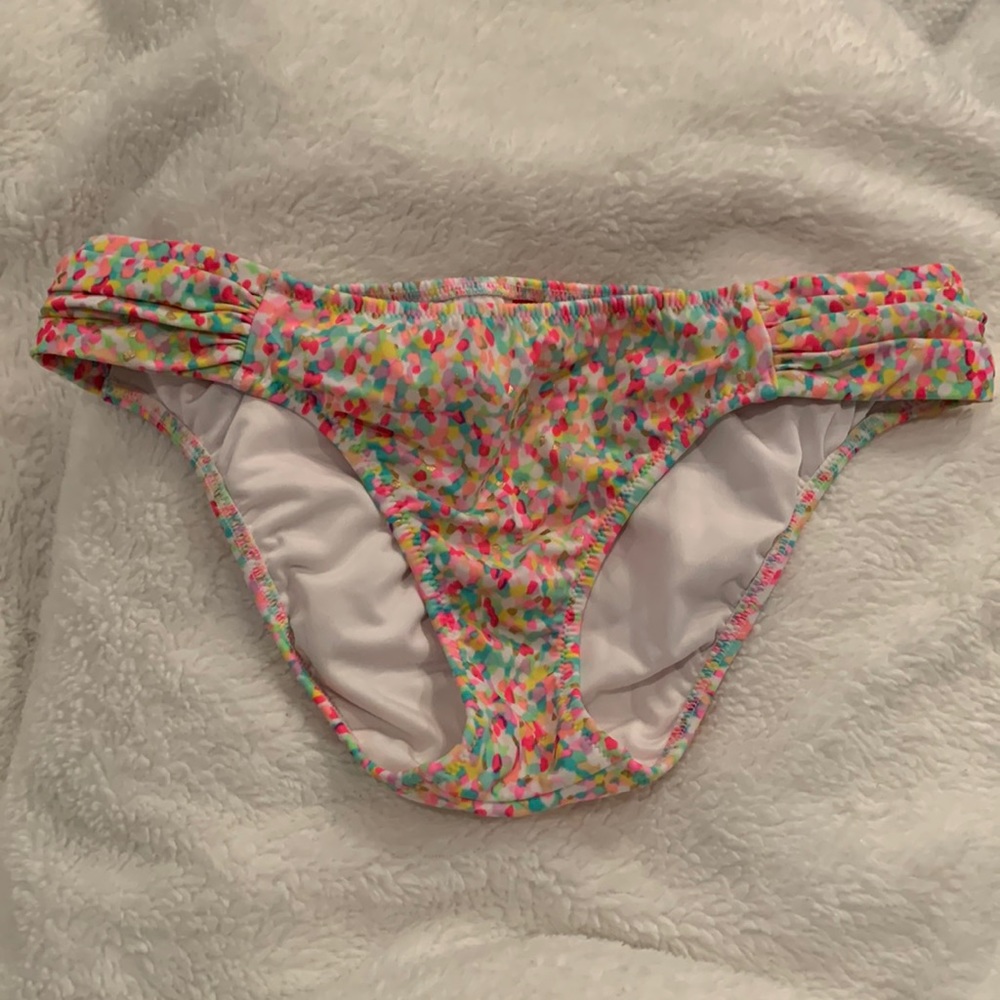 Victoria’s Secret Knockout funfetti multicolored bikini bottoms